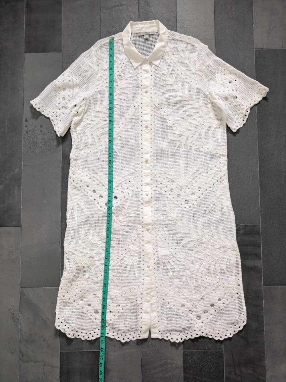 ALLSAINTS Meria Broderie midi dress - 10 - white - Picture 11 of 11